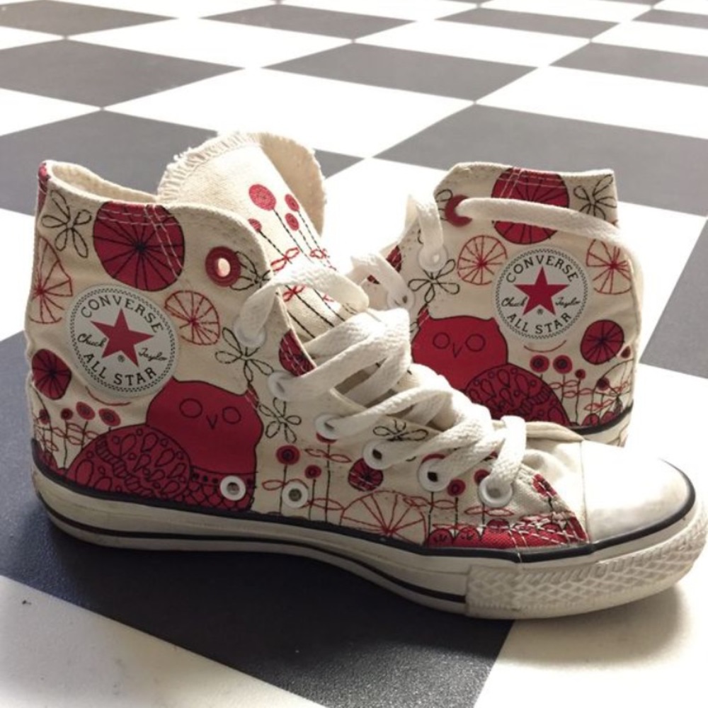 Converse All Stars RED Owl shoes